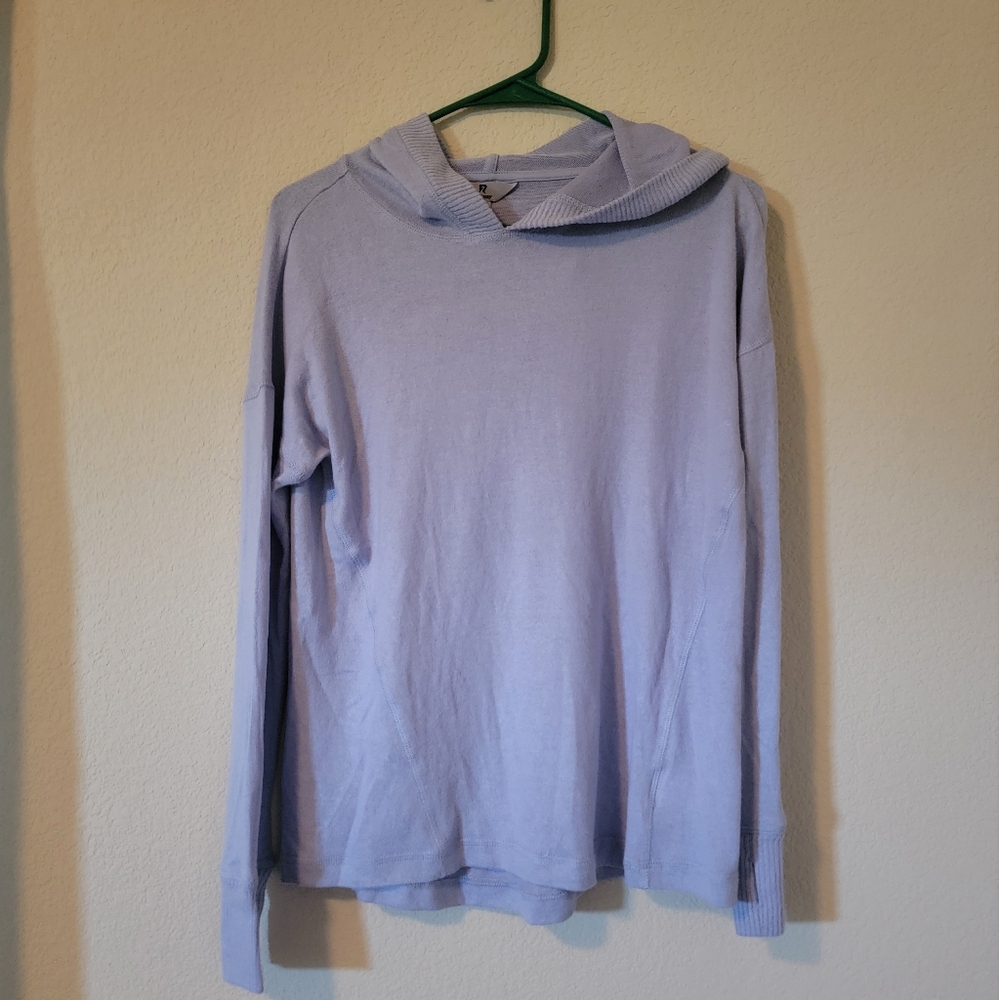 Girl's Long-Sleeved, Hooded, Lightweight Shirt, Size L (12-14)